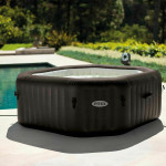 Intex Purespa Jet & Bubble Deluxe Set Πισίνα PVC Φουσκωτή Υδρομασάζ 201x201x71εκ.